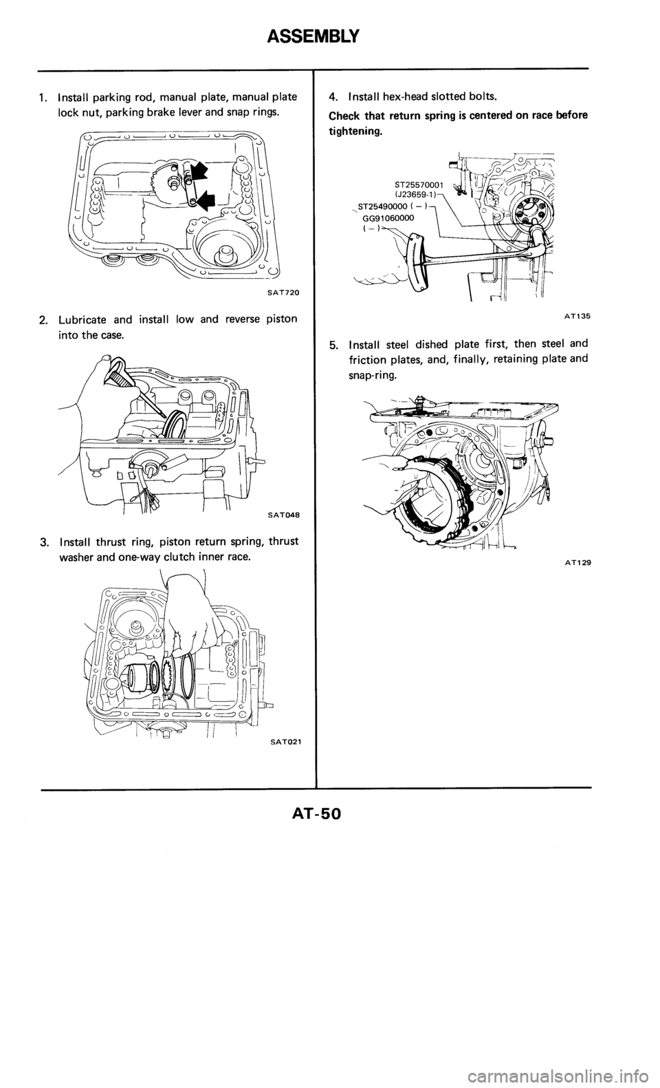 NISSAN 300ZX 1985 Z31 Automatic Transmission Workshop Manual 