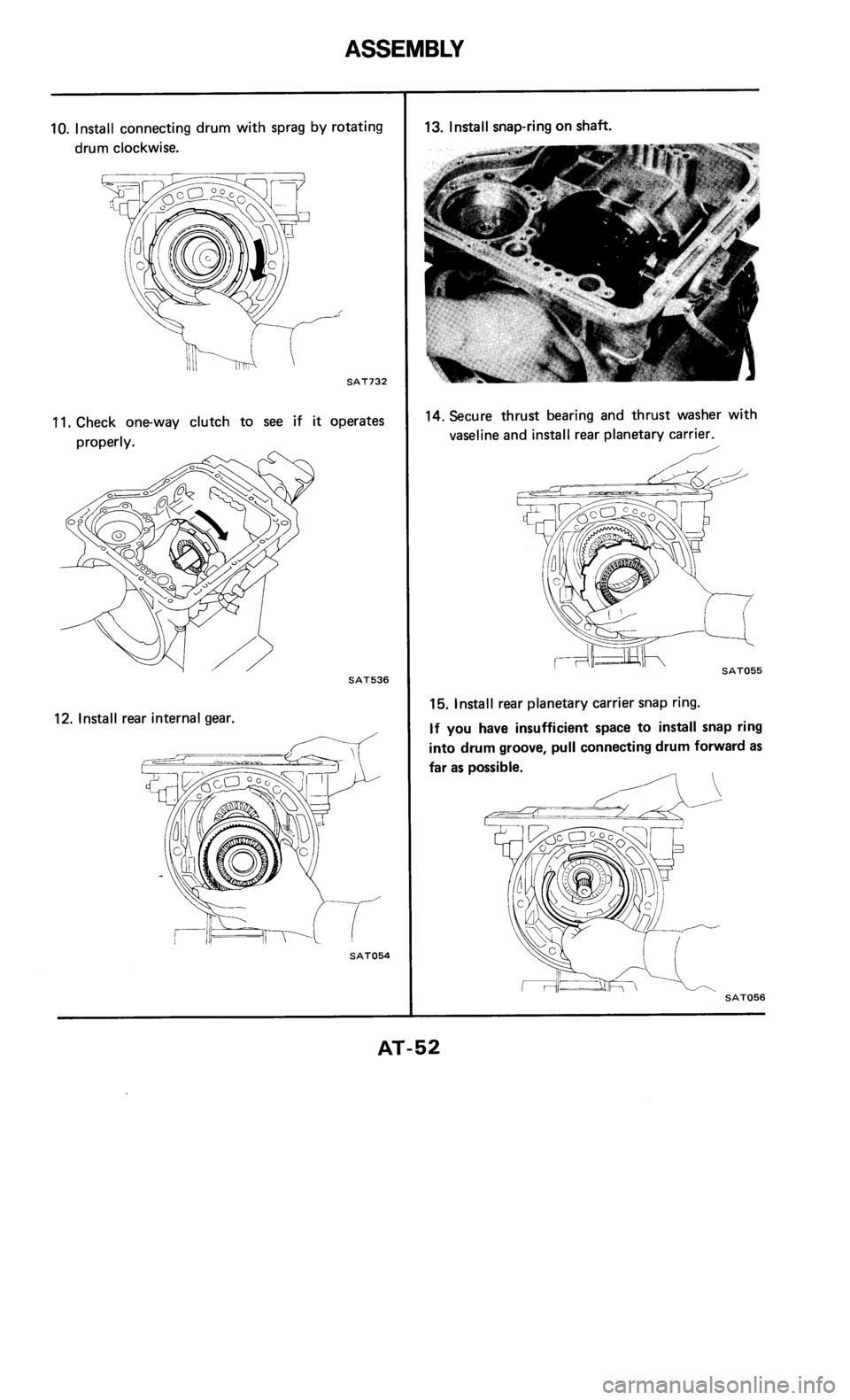 NISSAN 300ZX 1985 Z31 Automatic Transmission Workshop Manual 