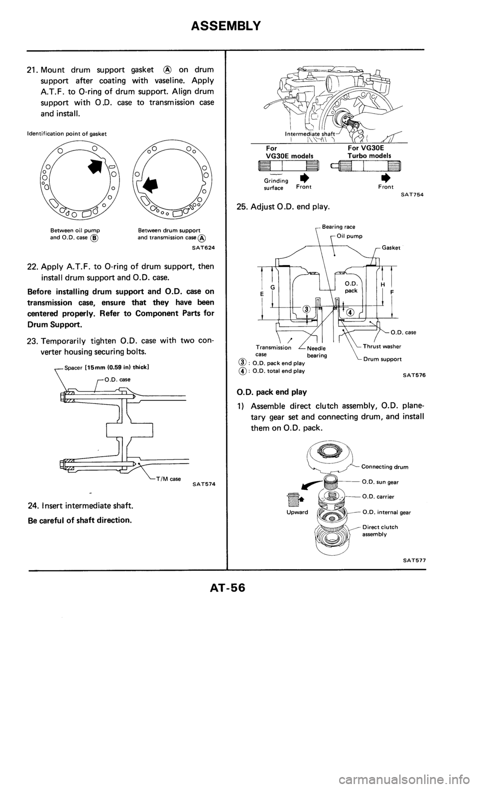 NISSAN 300ZX 1985 Z31 Automatic Transmission Workshop Manual 