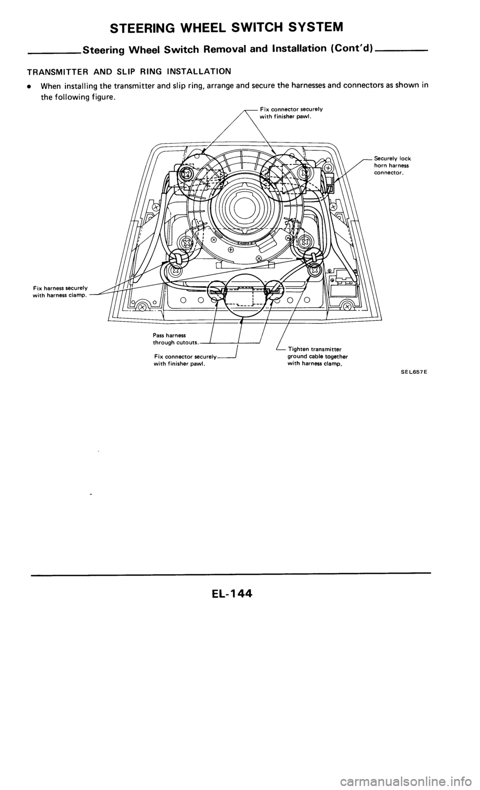 NISSAN 300ZX 1985 Z31 Electrical System Workshop Manual 