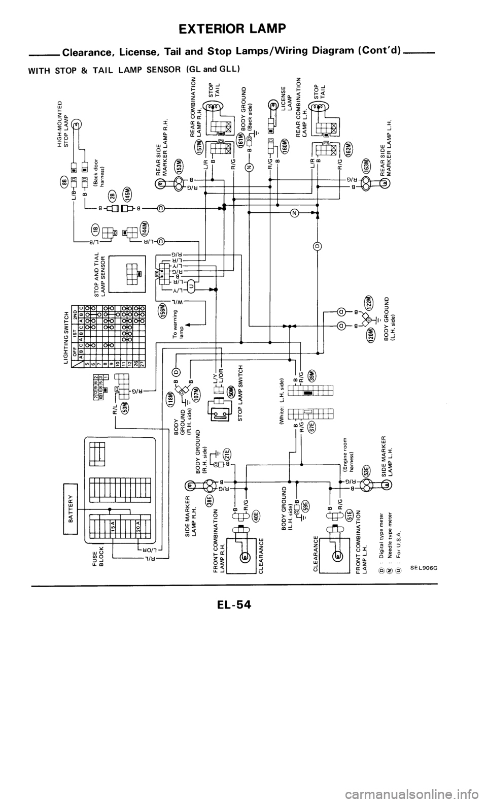NISSAN 300ZX 1985 Z31 Electrical System Workshop Manual 