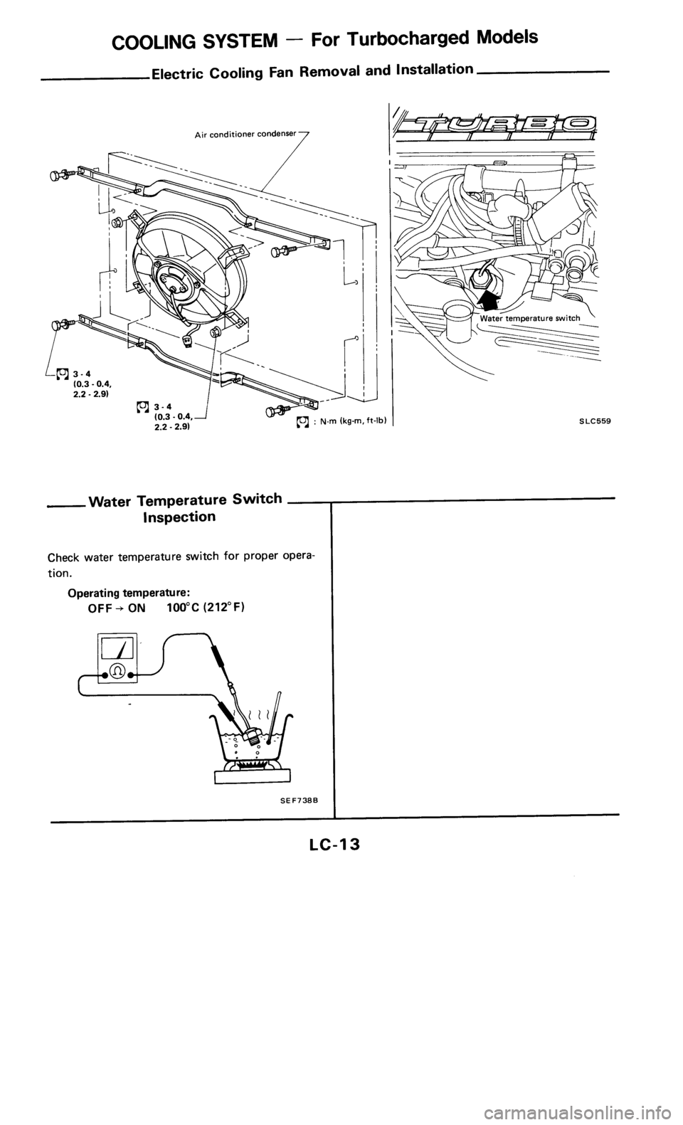 NISSAN 300ZX 1986 Z31 Engine Lubrication And Cooling System Workshop Manual 