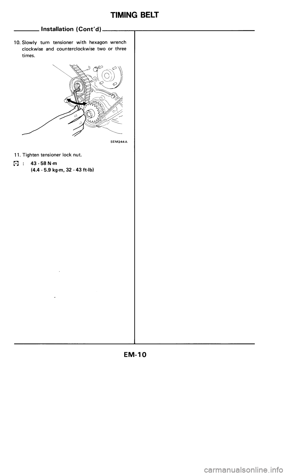 NISSAN 300ZX 1985 Z31 Engine Mechanical Workshop Manual 