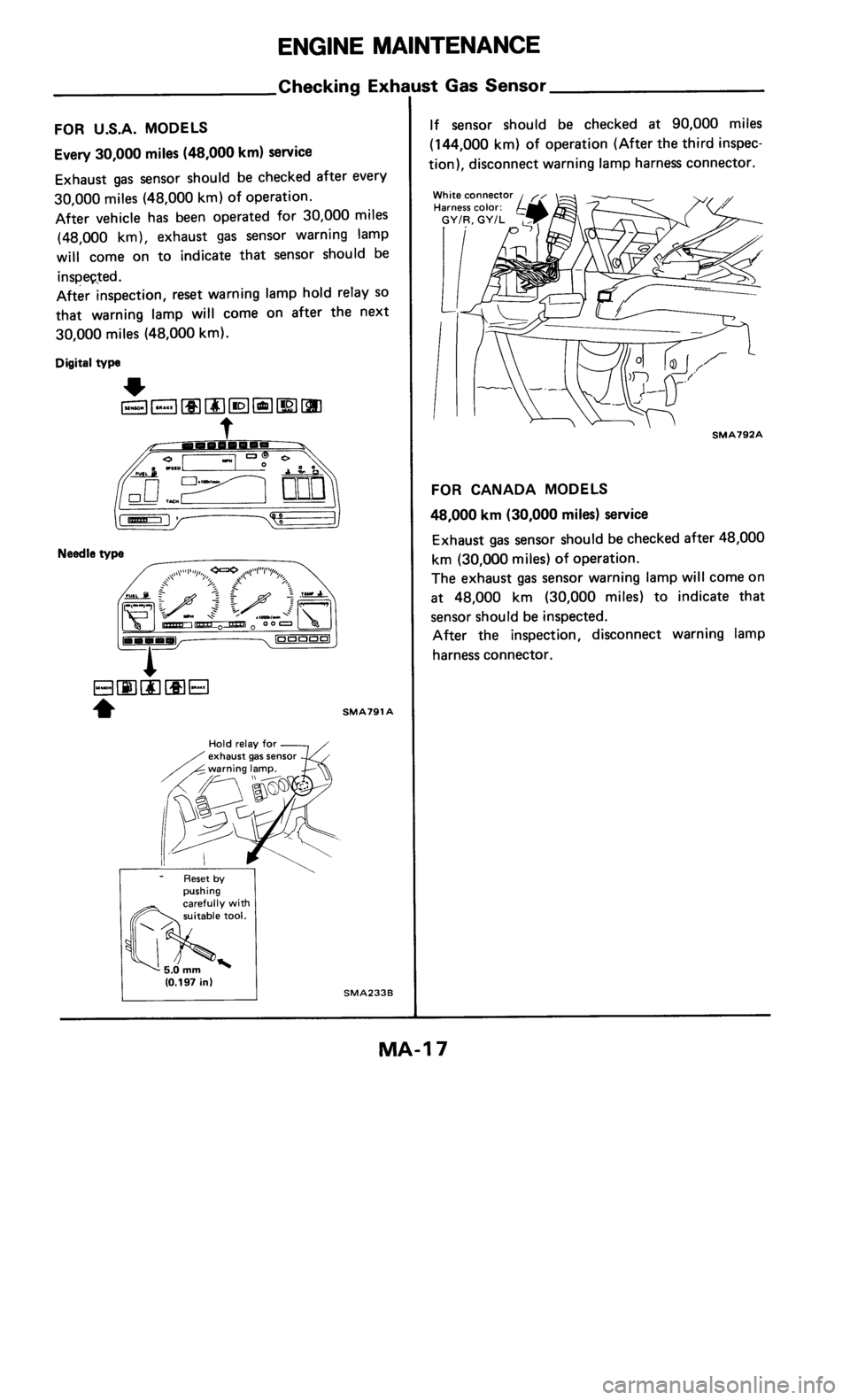 NISSAN 300ZX 1986 Z31 Maintenance Workshop Manual 