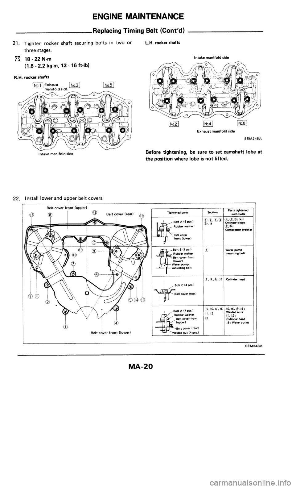 NISSAN 300ZX 1986 Z31 Maintenance Workshop Manual 