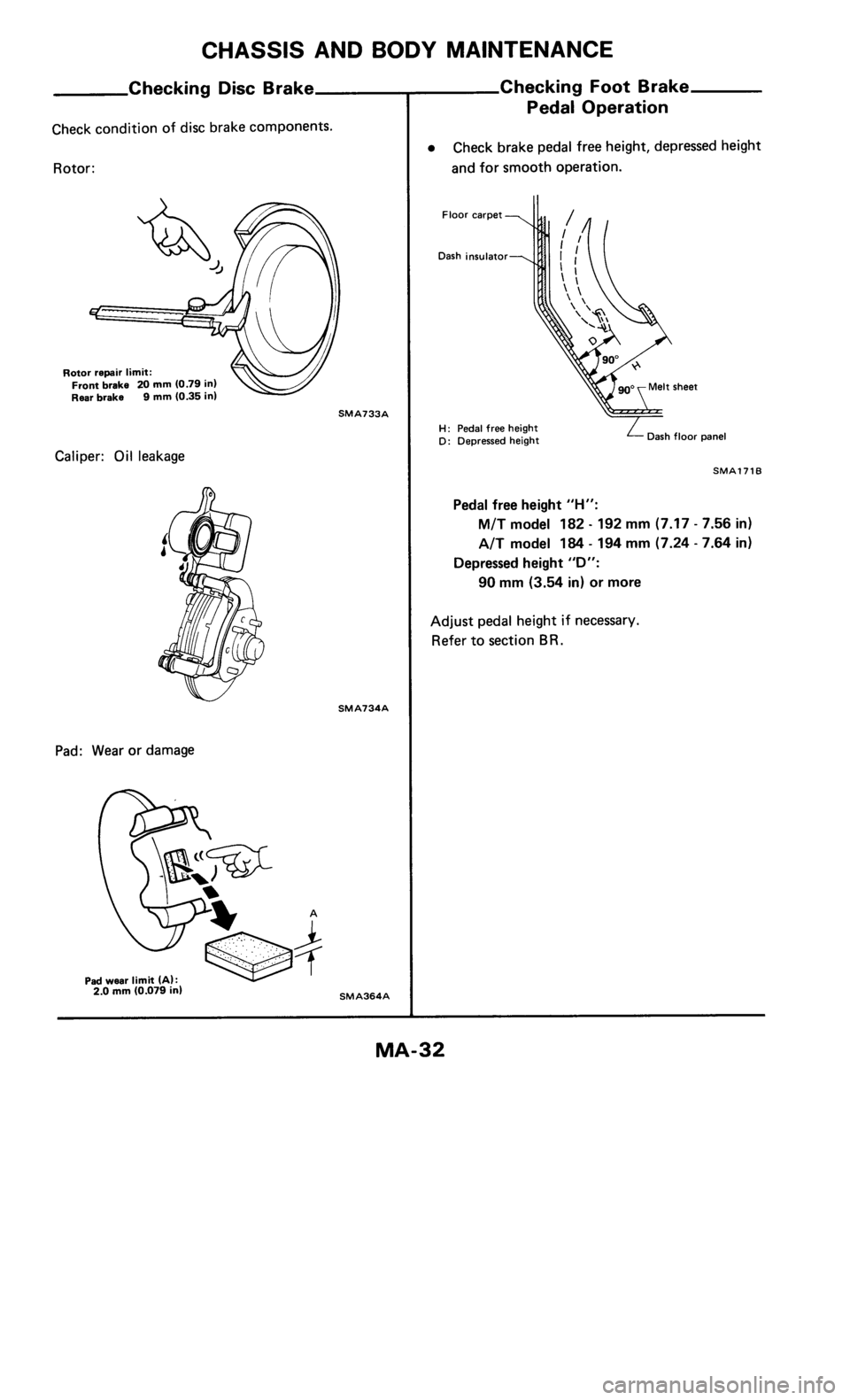 NISSAN 300ZX 1986 Z31 Maintenance Workshop Manual 