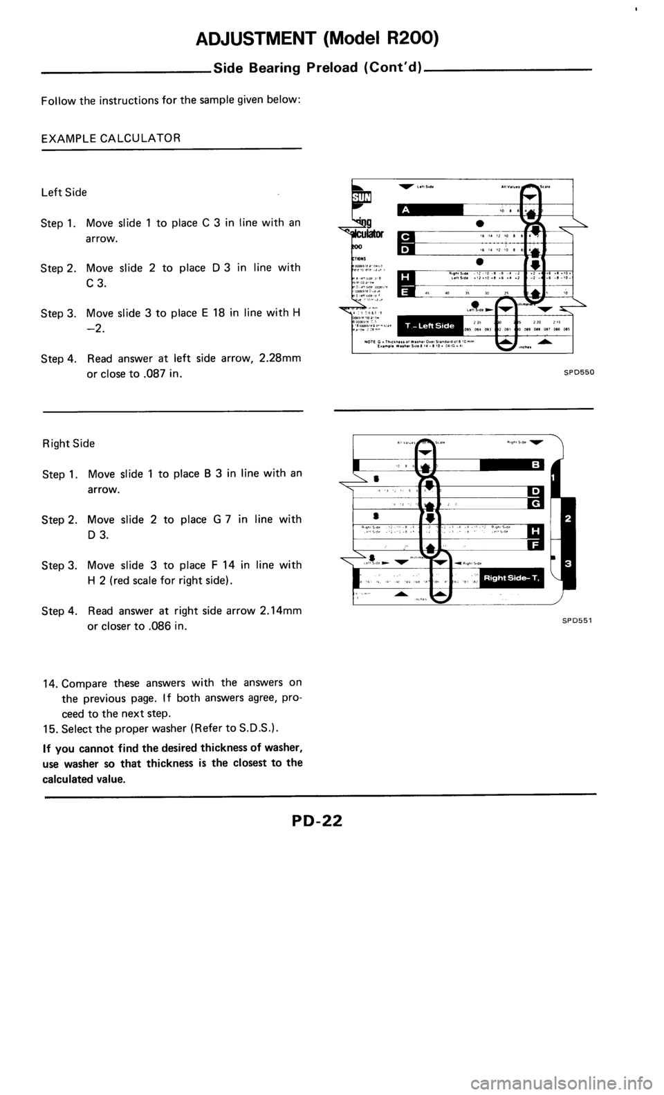 NISSAN 300ZX 1986 Z31 Propeller Shaft And Differential Carrier Workshop Manual 