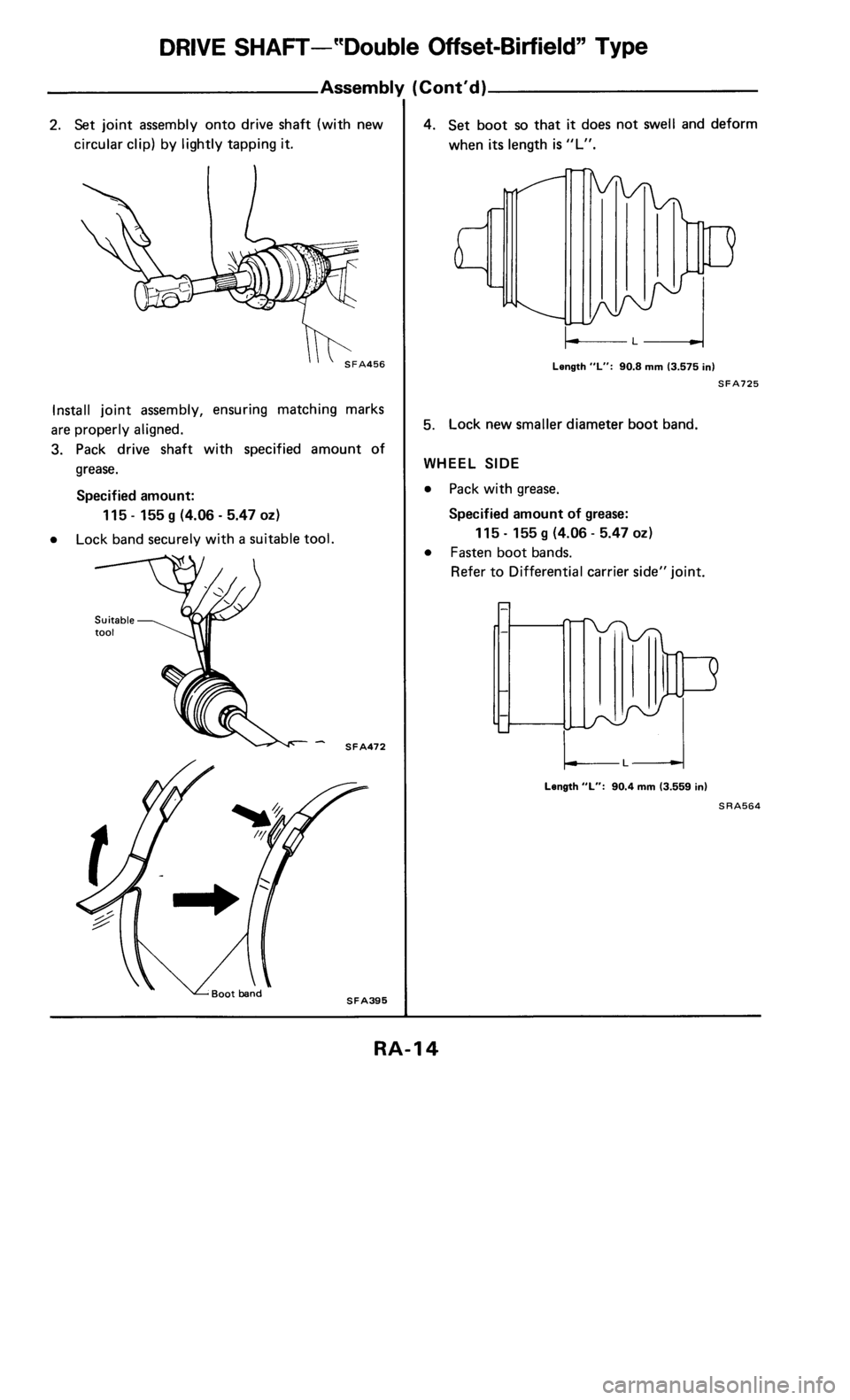 NISSAN 300ZX 1986 Z31 Rear Suspension Workshop Manual 
