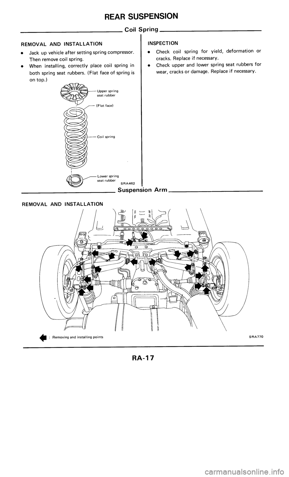 NISSAN 300ZX 1986 Z31 Rear Suspension Workshop Manual 