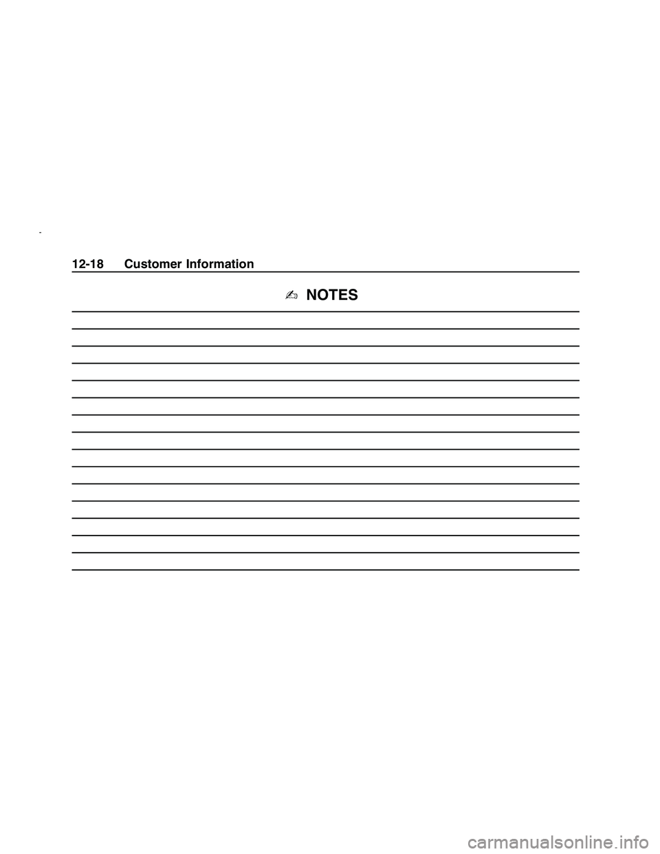 PONTIAC G8 2008  Owners Manual ✍NOTES
12-18 Customer Information
2008 - Pontiac G8 Owner Manual 