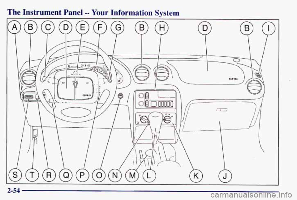 PONTIAC GRAND AM 1997  Owners Manual The  Instrument  Panel -- Your Information  Svstem 
I 
2-54  
