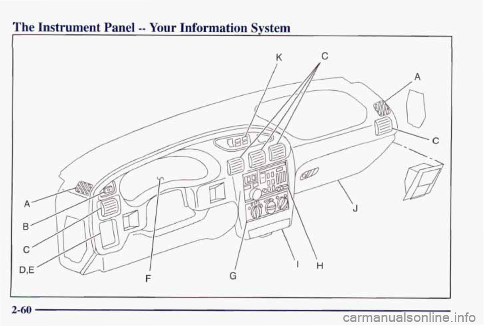 PONTIAC GRAND PRIX 1998  Owners Manual The Instrument  Panel -- Your  Information  System 
K C 
2-60  