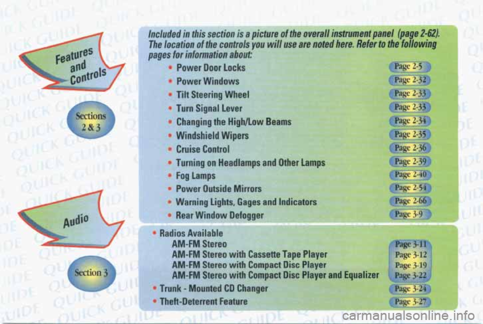 PONTIAC GRAND PRIX 1998  Owners Manual 