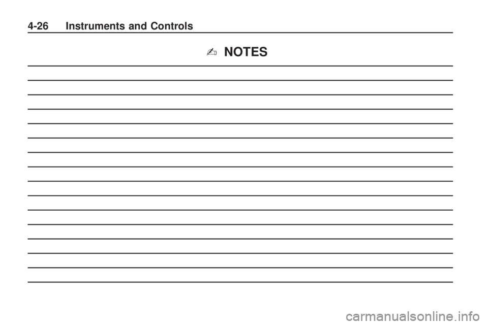 PONTIAC VIBE 2010  Owners Manual ✍NOTES
4-26 Instruments and Controls 