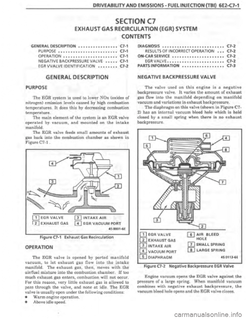 PONTIAC FIERO 1987  Service Repair Manual 
