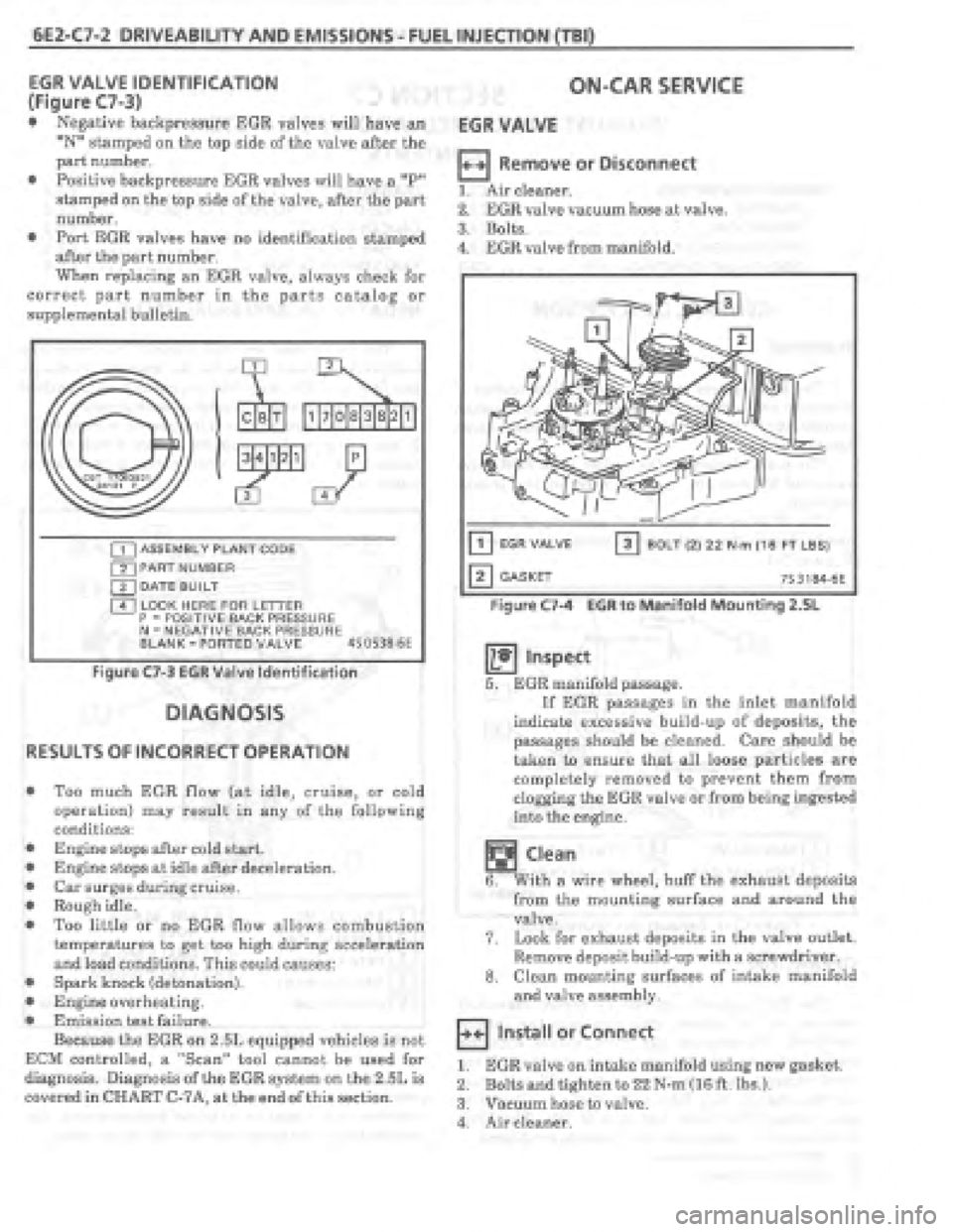 PONTIAC FIERO 1987  Service Repair Manual 