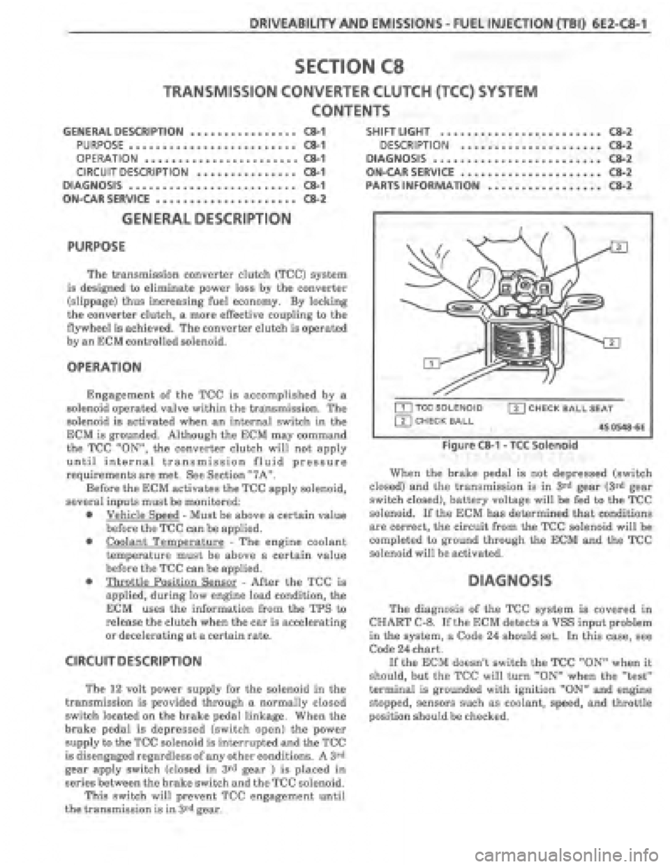 PONTIAC FIERO 1987  Service Repair Manual 