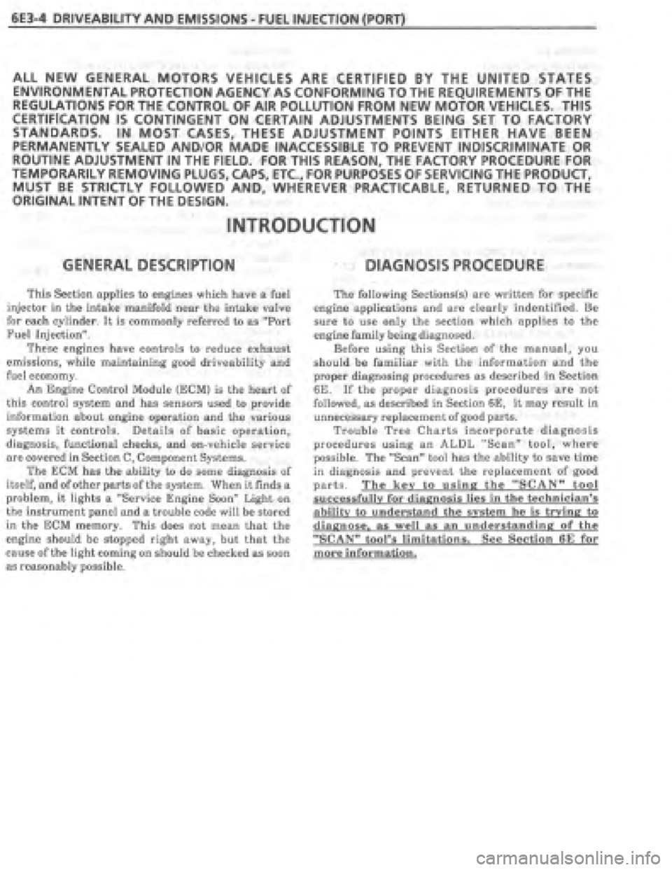 PONTIAC FIERO 1987  Service Repair Manual 