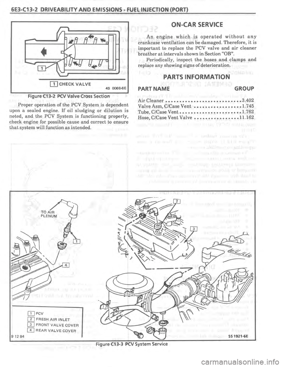 PONTIAC FIERO 1987  Service Repair Manual 