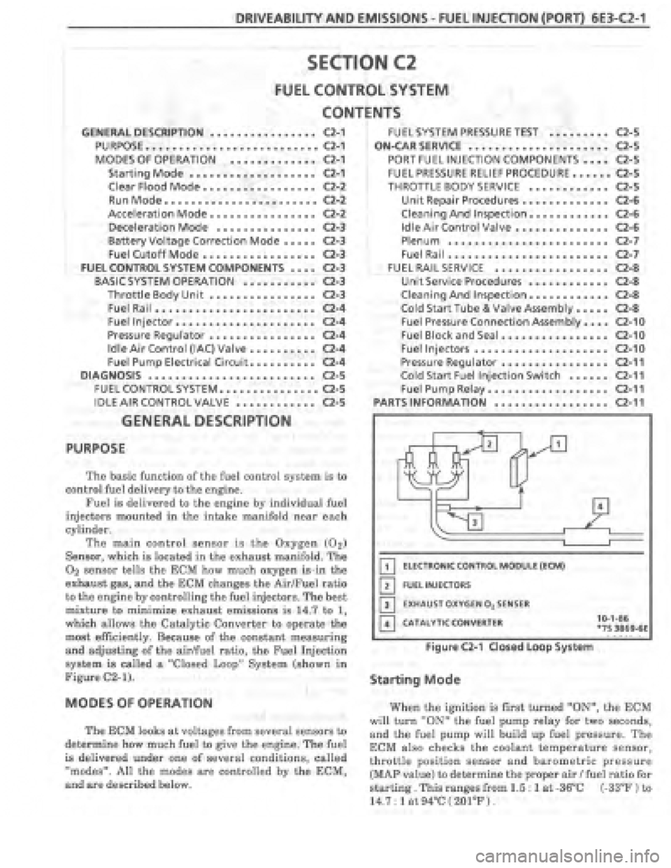 PONTIAC FIERO 1987  Service Repair Manual 