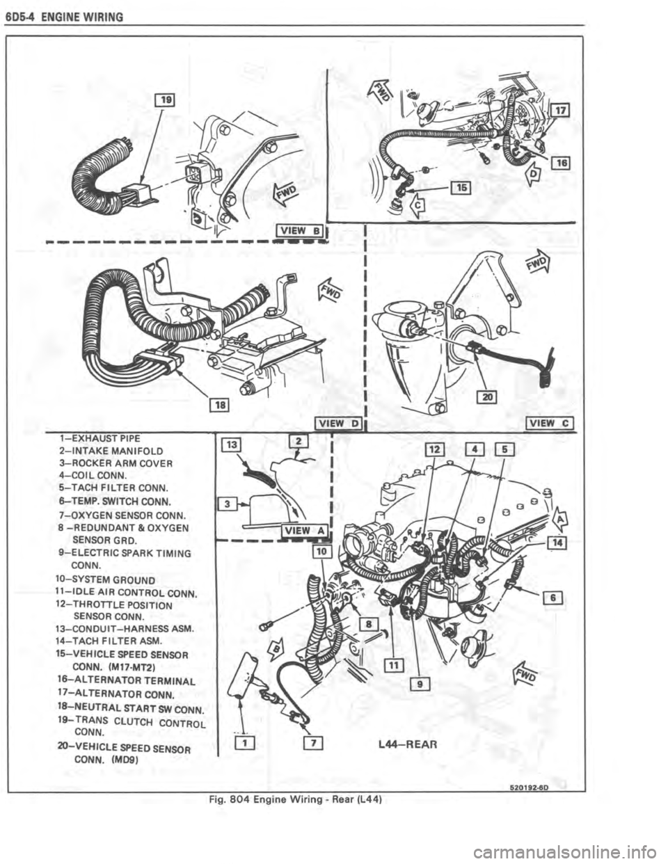 PONTIAC FIERO 1987  Service Repair Manual 