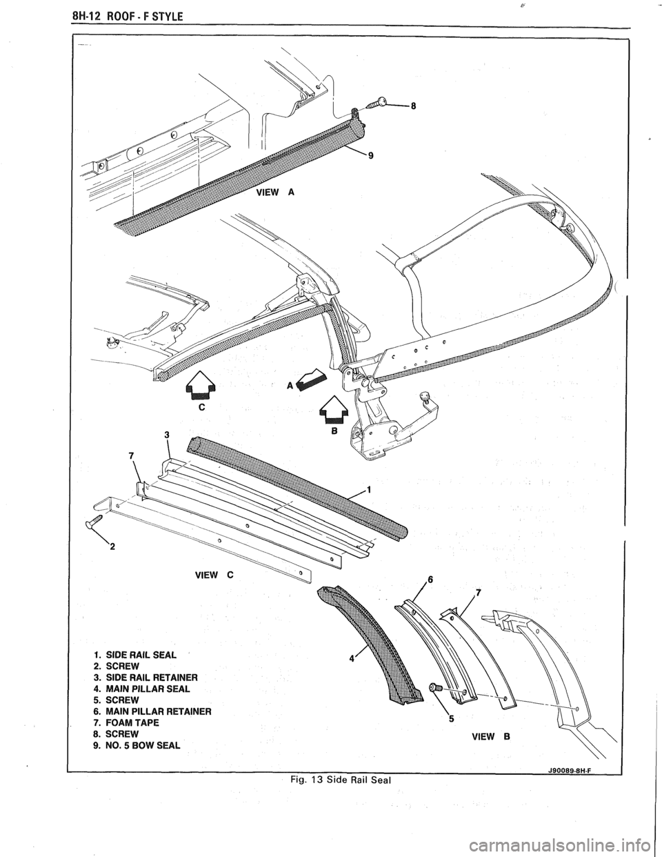 PONTIAC FIERO 1988  Service Repair Manual 
