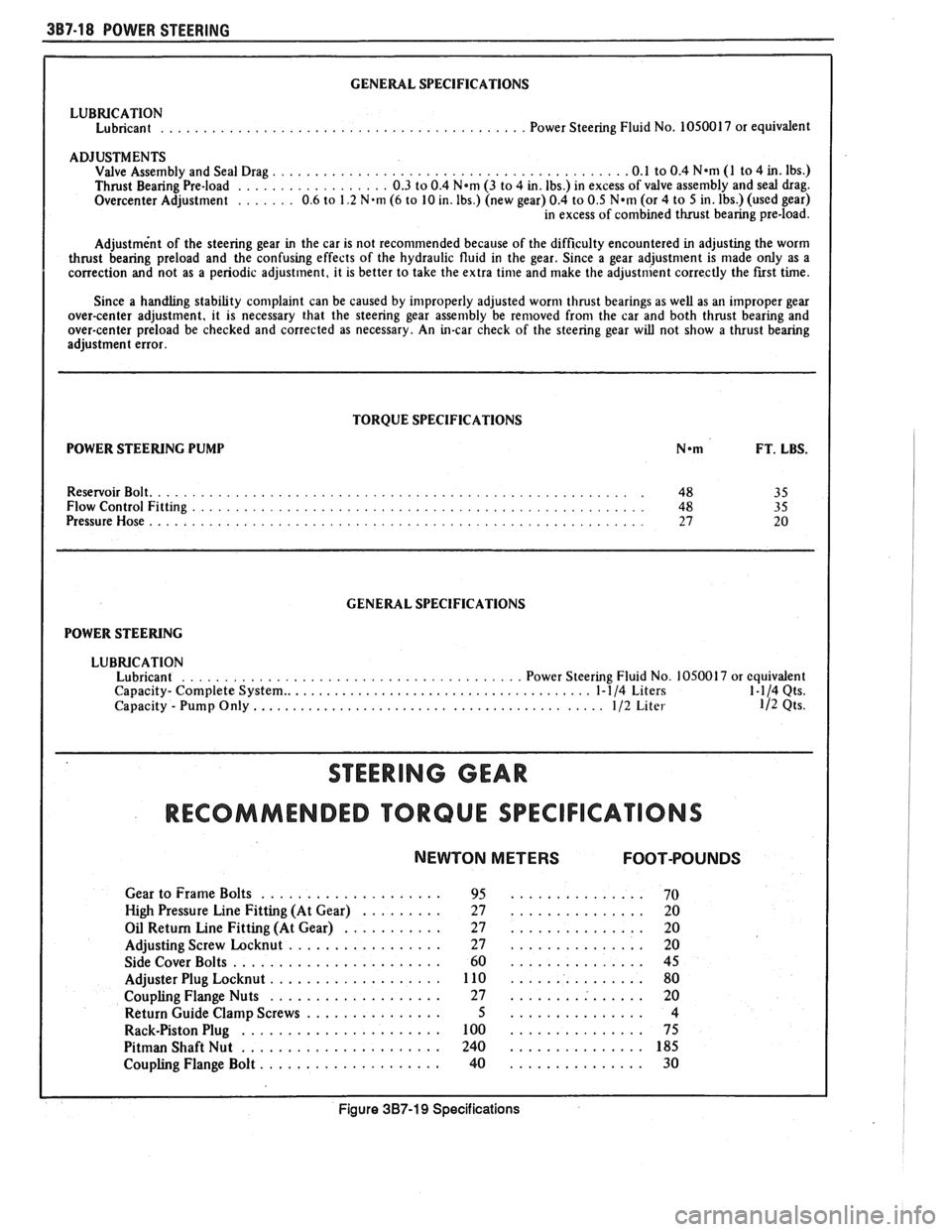 PONTIAC FIERO 1988  Service Repair Manual 