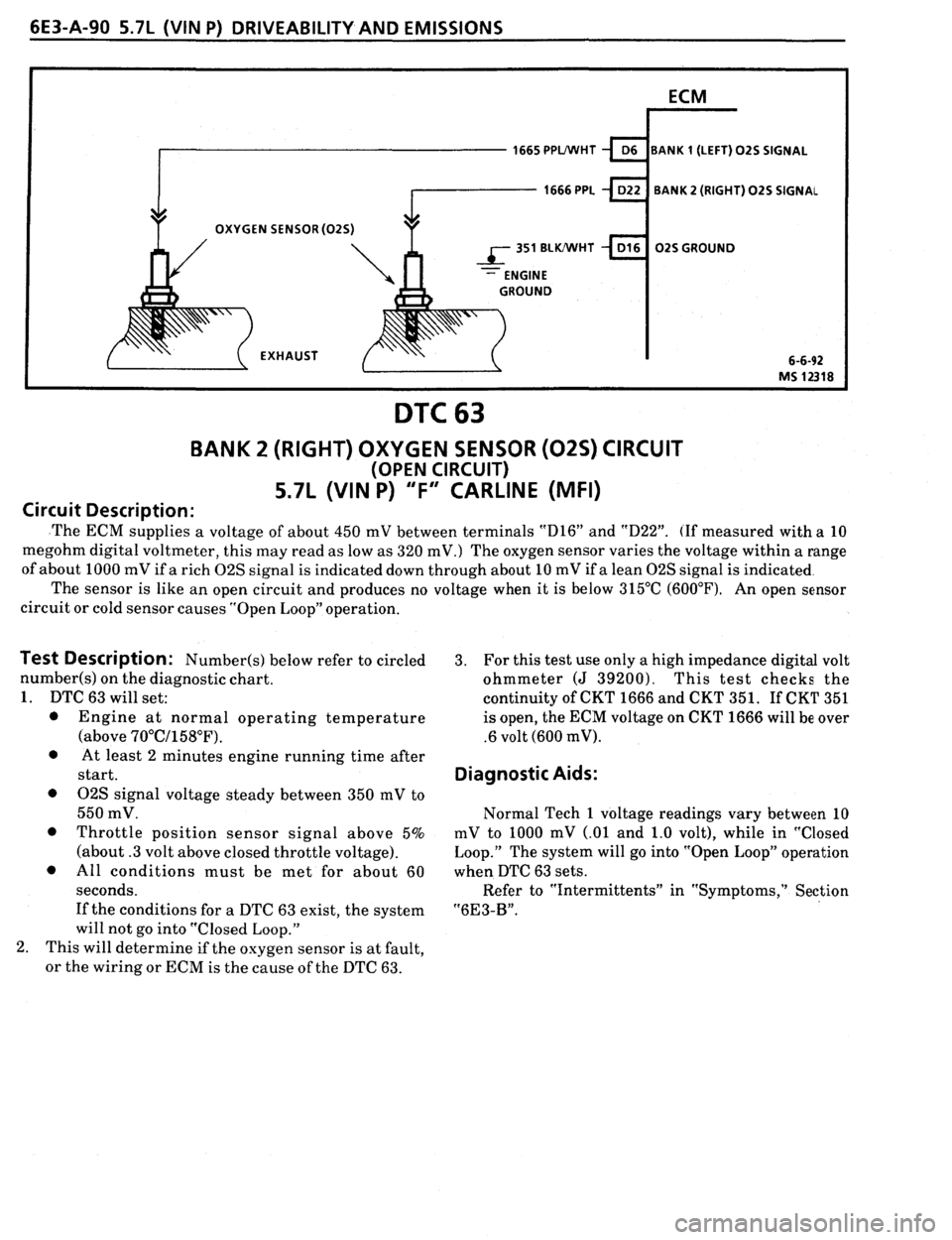 PONTIAC FIREBIRD 1993  Service Repair Manual 