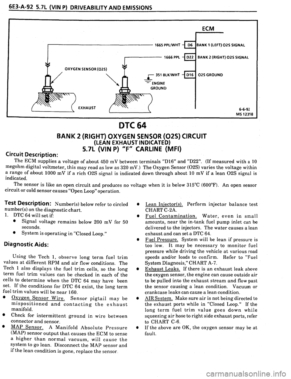 PONTIAC FIREBIRD 1993  Service Repair Manual 