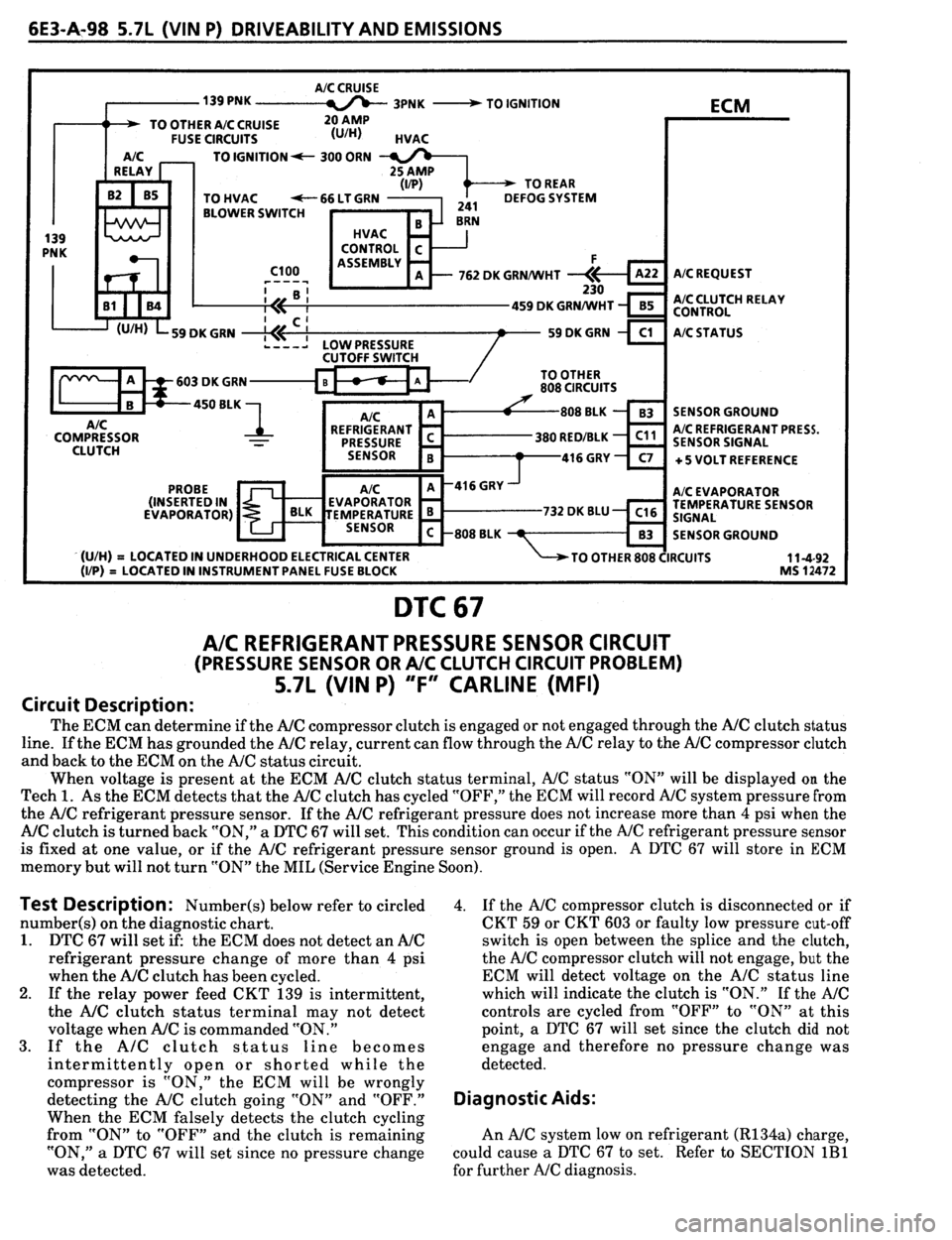 PONTIAC FIREBIRD 1993  Service Repair Manual 
