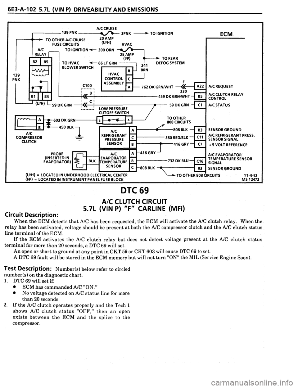 PONTIAC FIREBIRD 1993  Service Repair Manual 