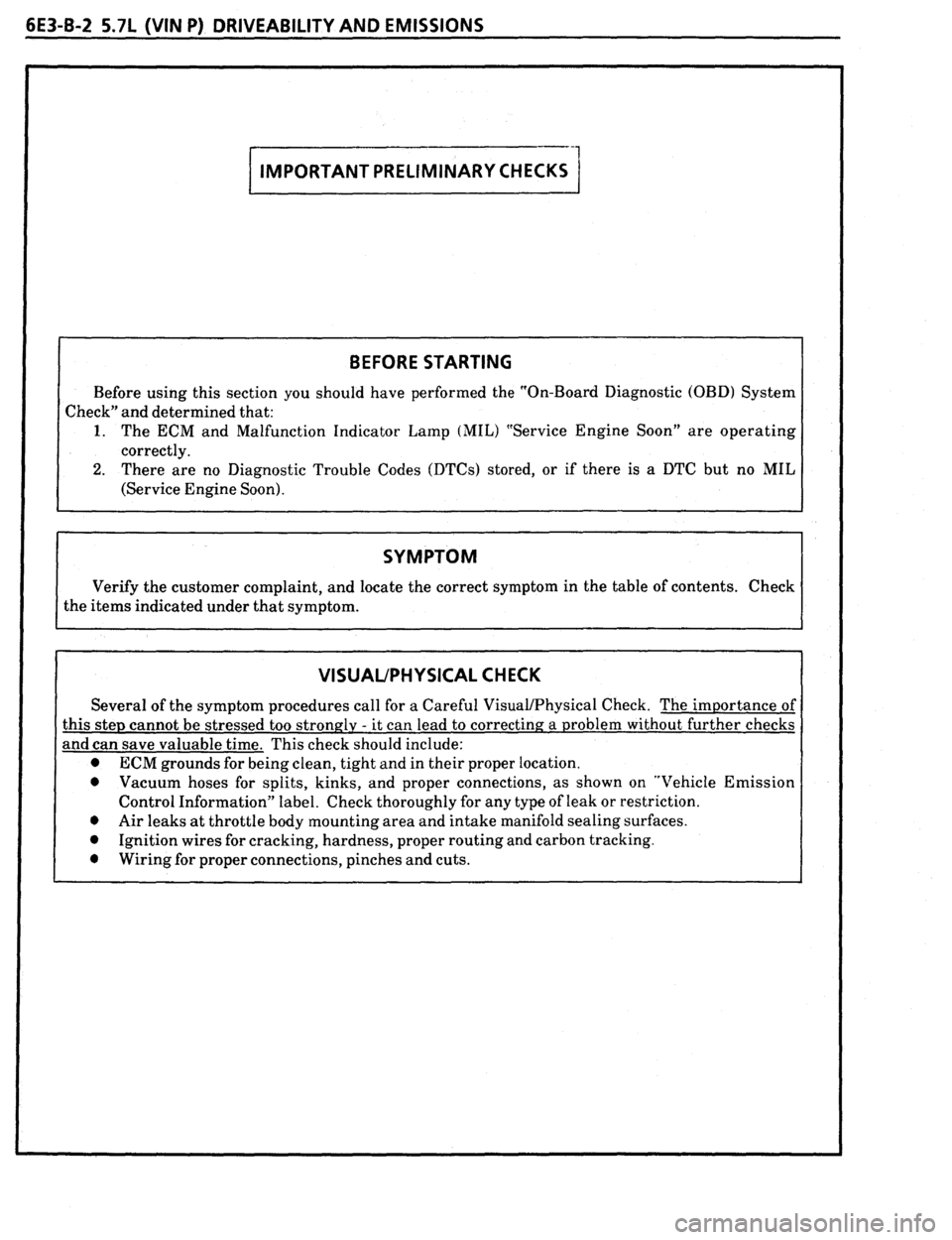PONTIAC FIREBIRD 1993  Service Repair Manual 