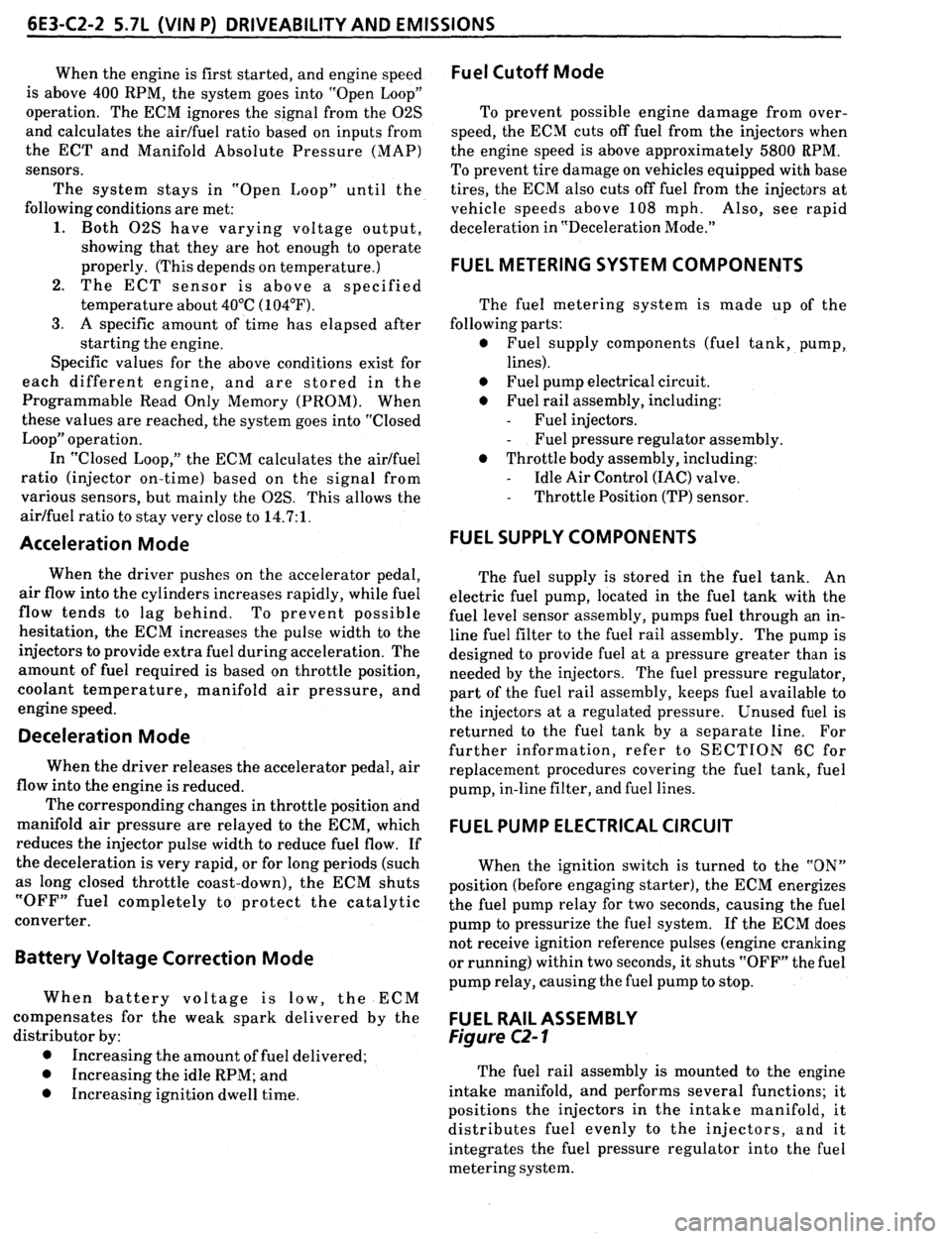 PONTIAC FIREBIRD 1993  Service Repair Manual 