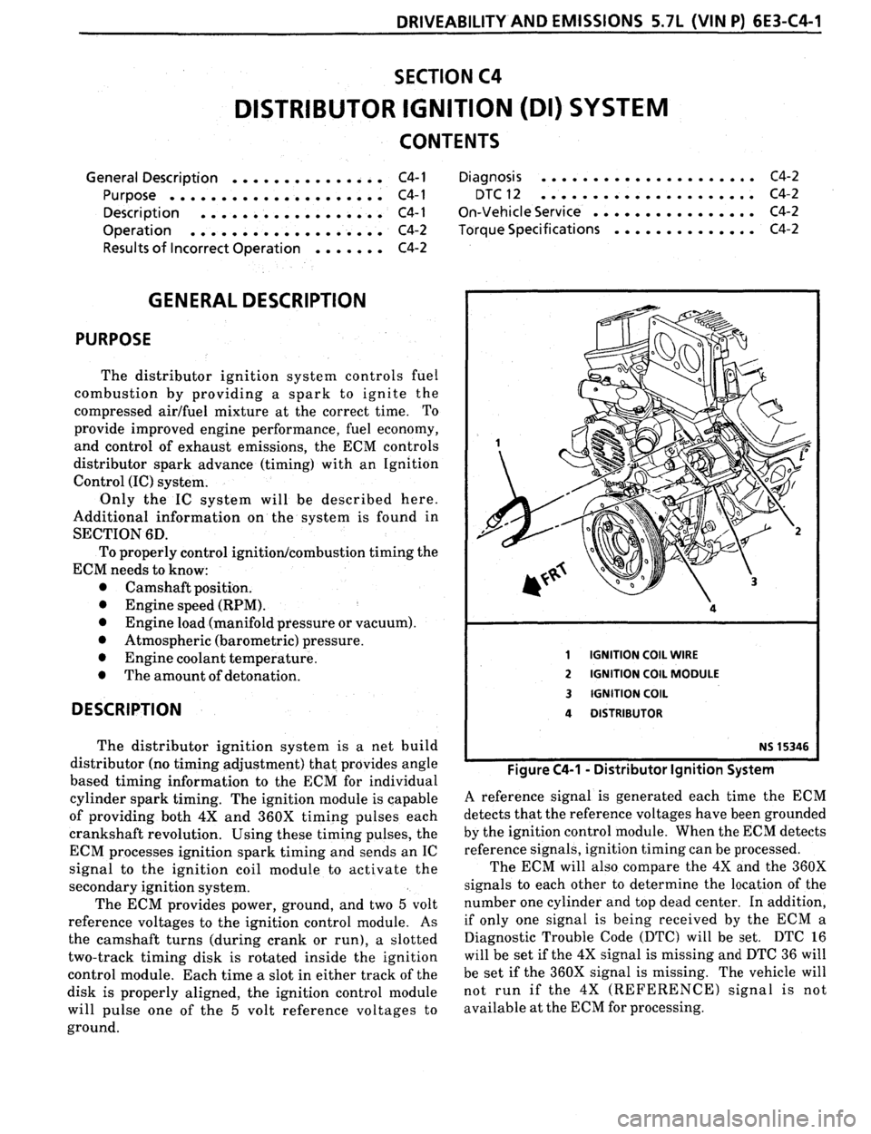 PONTIAC FIREBIRD 1993  Service Repair Manual 