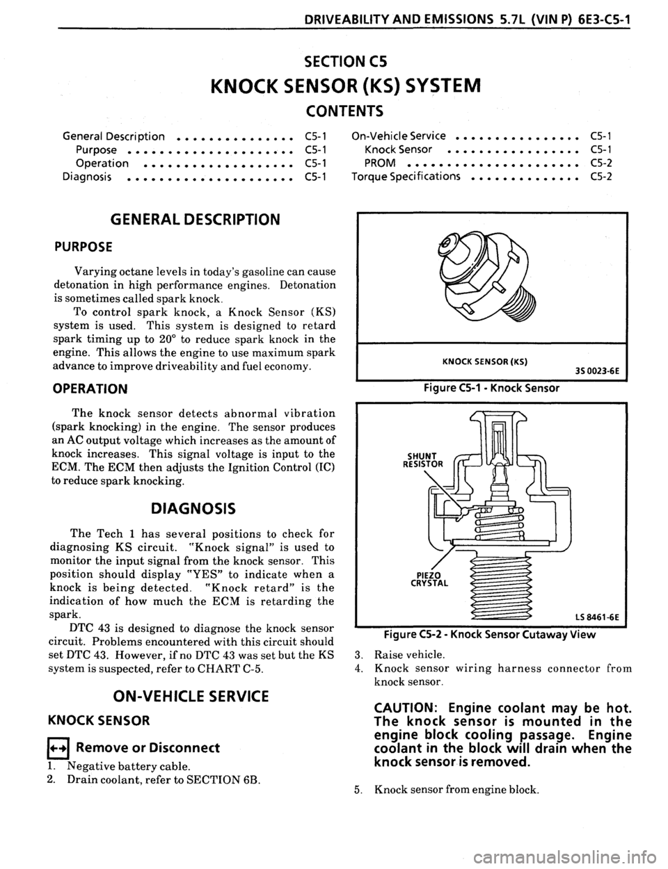 PONTIAC FIREBIRD 1993  Service Repair Manual 