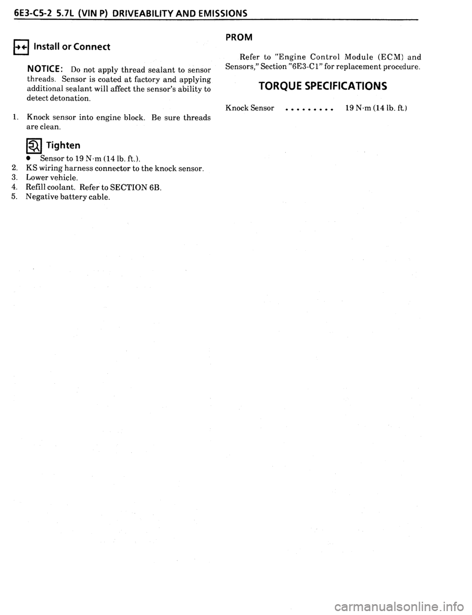 PONTIAC FIREBIRD 1993  Service Repair Manual 
