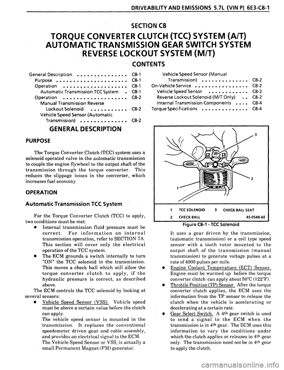 PONTIAC FIREBIRD 1993  Service Repair Manual 