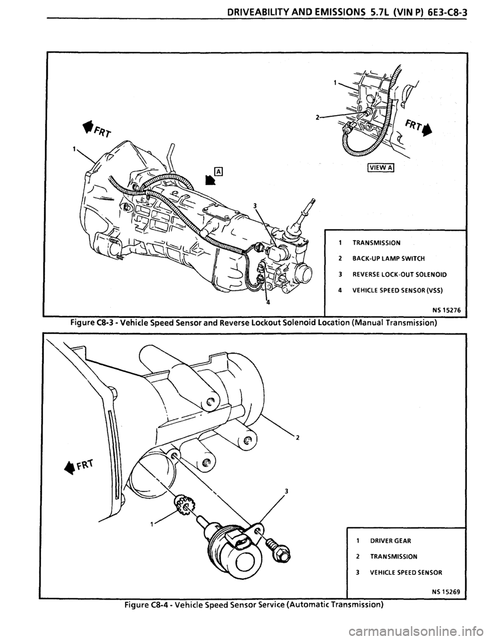 PONTIAC FIREBIRD 1993  Service Repair Manual 