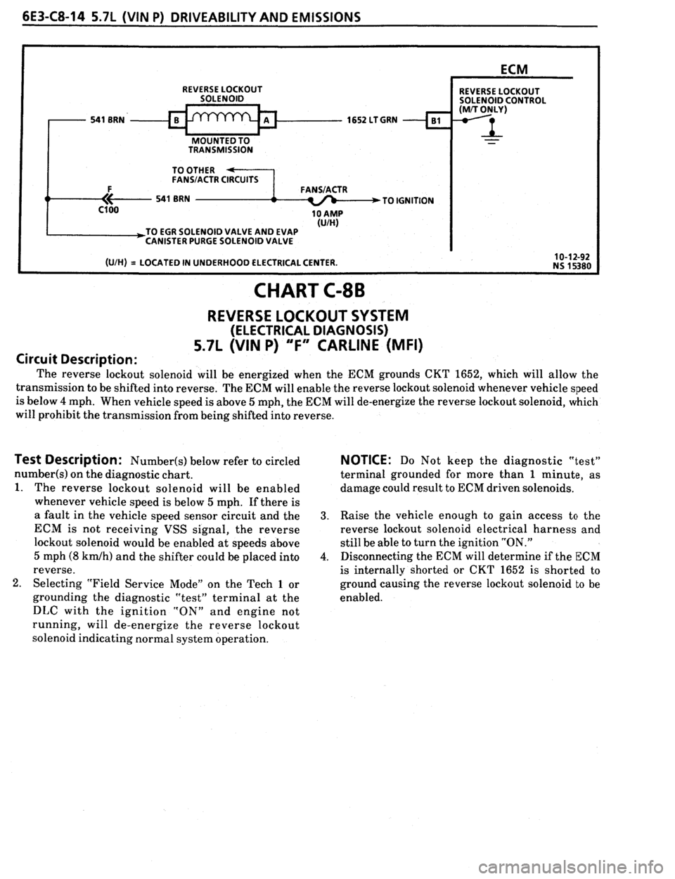 PONTIAC FIREBIRD 1993  Service Repair Manual 