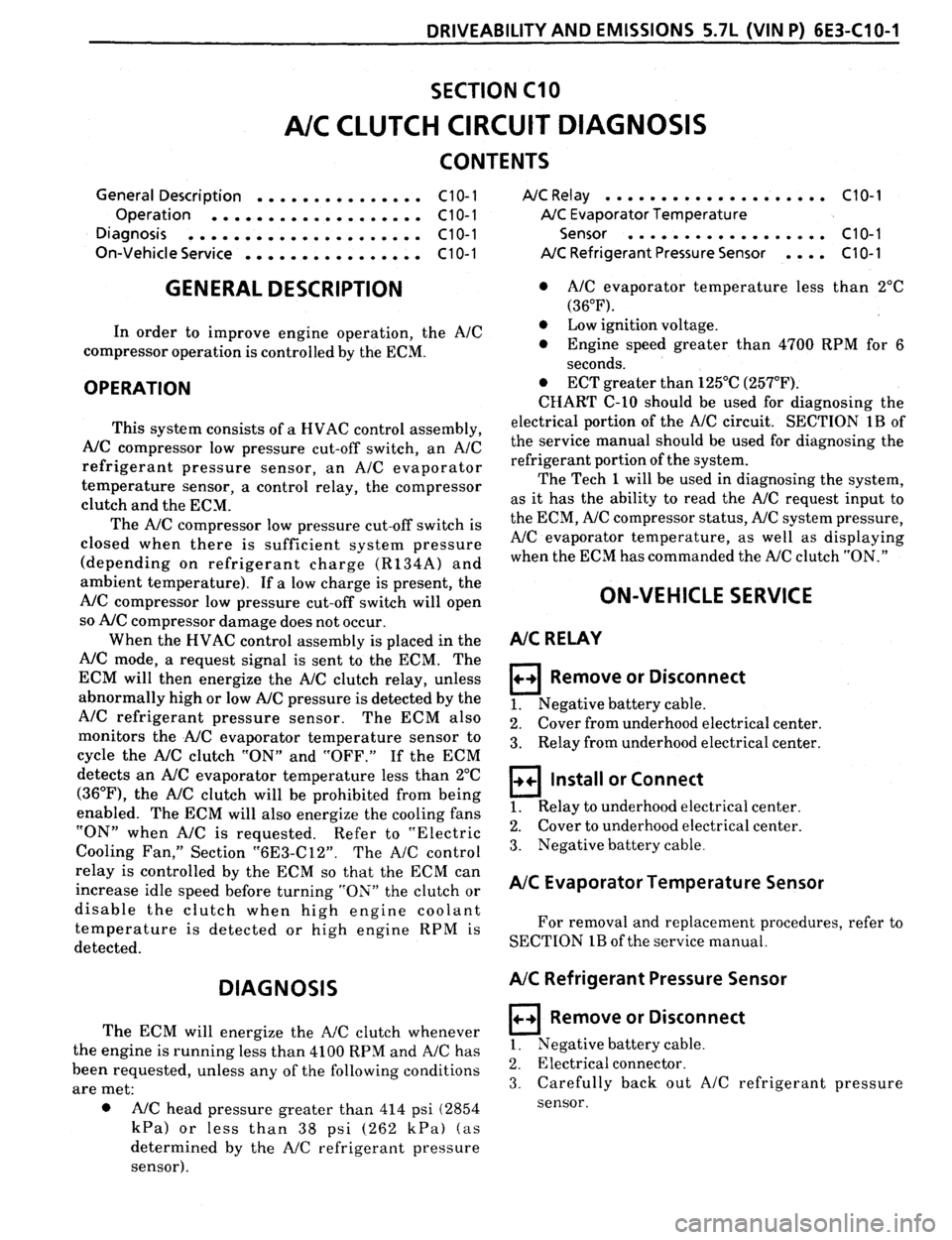 PONTIAC FIREBIRD 1993  Service Repair Manual 