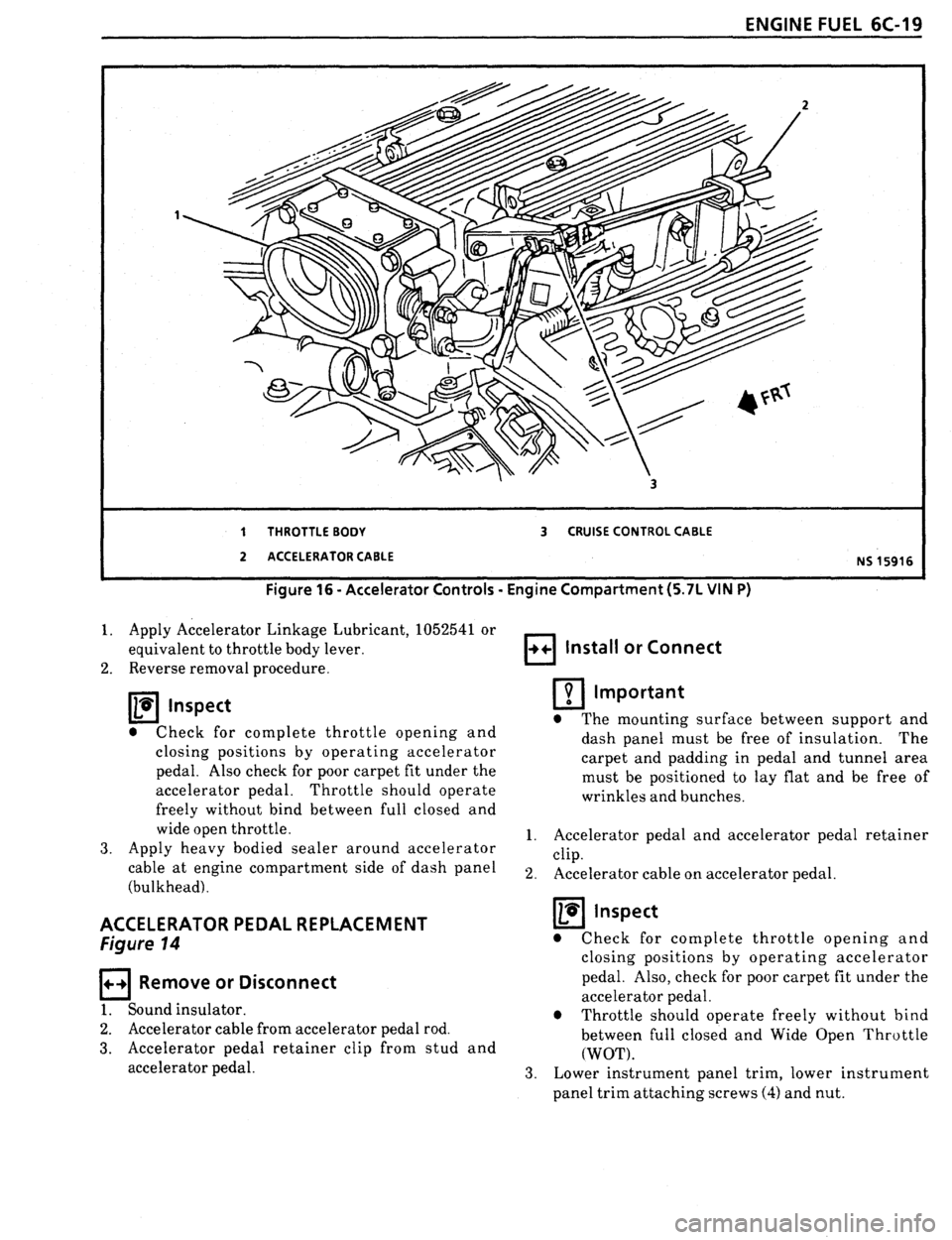 PONTIAC FIREBIRD 1993  Service Repair Manual 