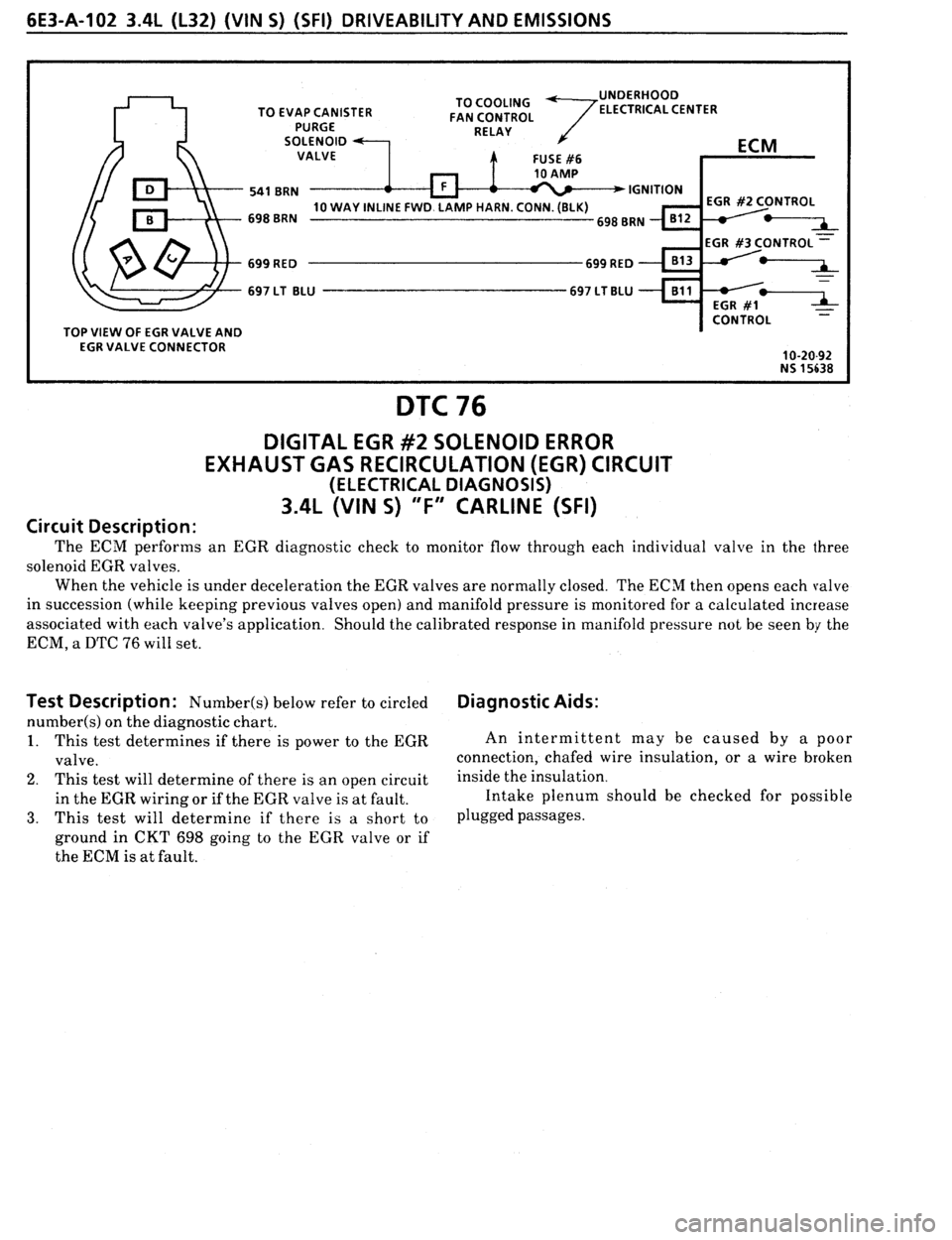 PONTIAC FIREBIRD 1993  Service Repair Manual 