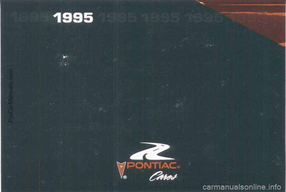 PONTIAC BONNEVILLE 1995  Owners Manual ProCarManuals.com 