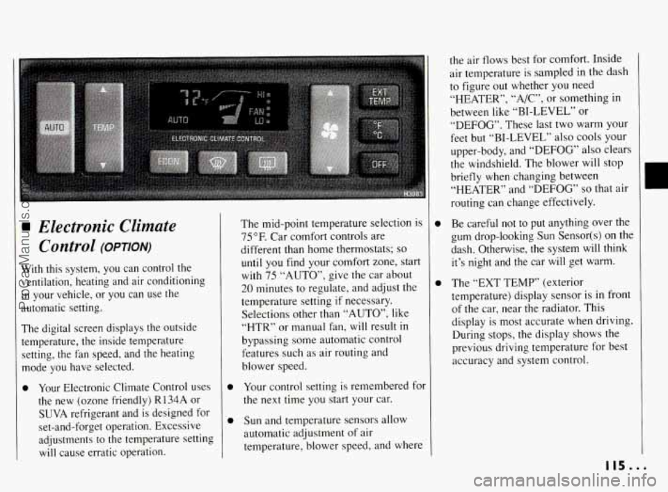 PONTIAC BONNEVILLE 1994  Owners Manual ProCarManuals.com 