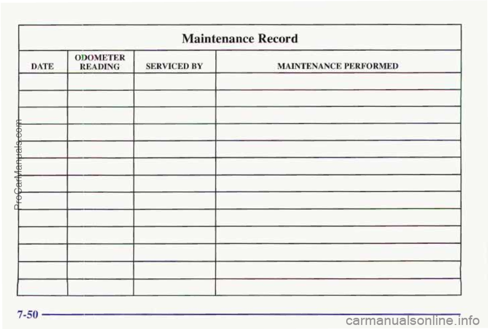 PONTIAC BONNEVILLE 1997  Owners Manual ProCarManuals.com 