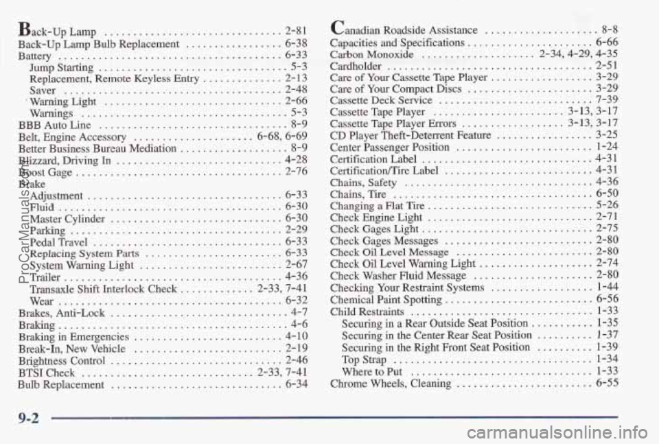 PONTIAC BONNEVILLE 1997  Owners Manual ProCarManuals.com 
