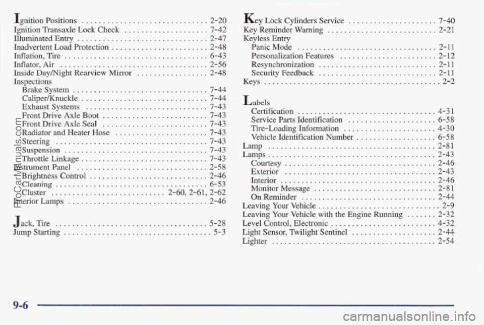 PONTIAC BONNEVILLE 1997  Owners Manual 9-6 
z-z".."............................. 
yxqpaad &ynmS Ti-Z ............................ ~0~~2z~oq3UAs~~ zT-z ....................... samnpad uoypzgeuosmd 
9POIN ?Ed 
skax ....................