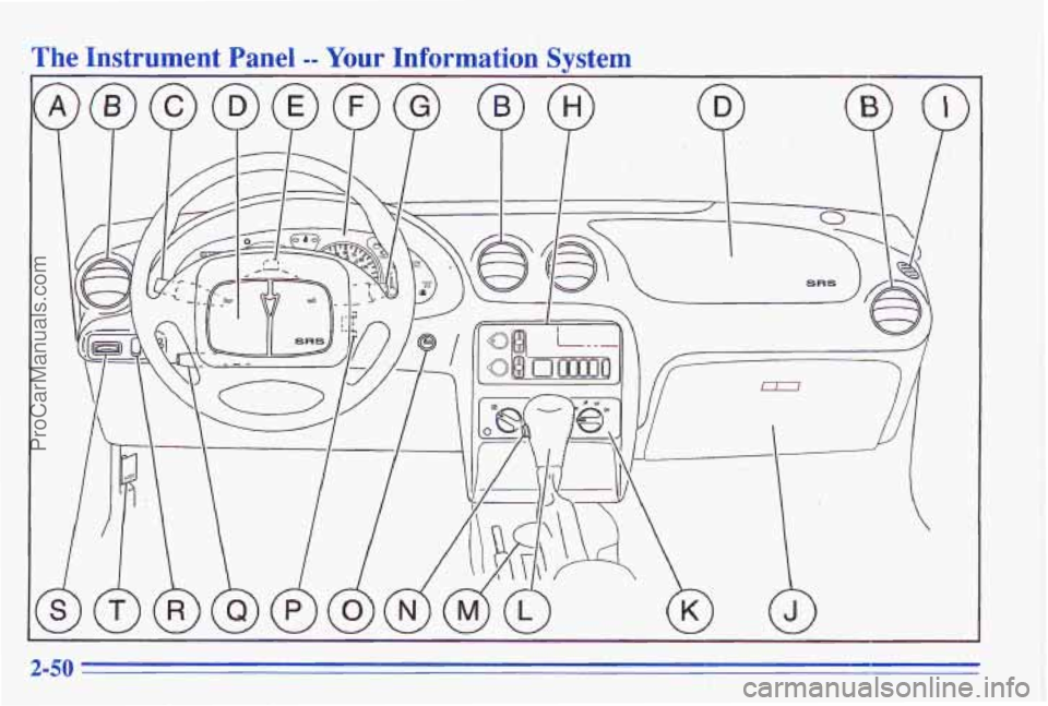 PONTIAC GRAND-AM 1996  Owners Manual The Instrument Panel -- Your Information 
Svstem 
2-50 
ProCarManuals.com 