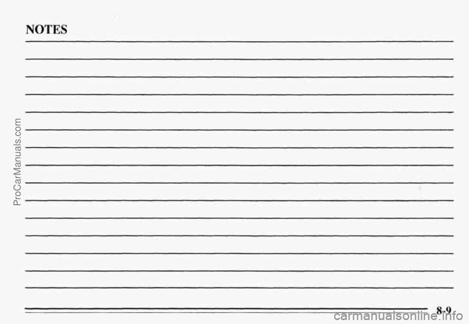 PONTIAC GRAND-AM 1995  Owners Manual NOTES 
8-9 
ProCarManuals.com 