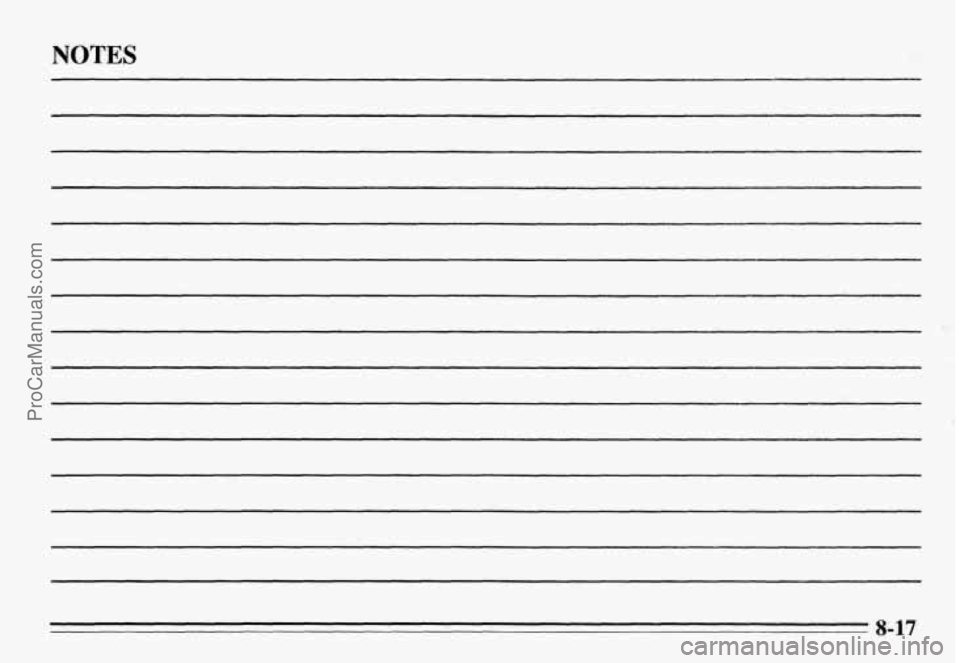PONTIAC GRAND-AM 1995  Owners Manual NOTES 
ProCarManuals.com 